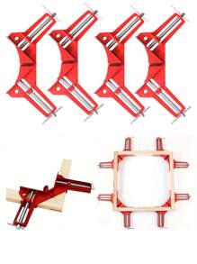 1 pezzo/4 pezzi molletta di fissaggio ad angolo di 90°, molletta ad angolo retto, molletta da falegnameria, molletta per acquario, molletta di fissaggio per cornici rinforzate per vetro e cornici per quadri