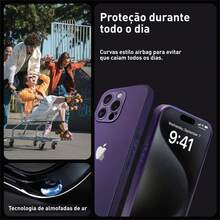 Premium Ag Glass Case For All Series Ip 7P 8P XS XR 11 11 Pro 11Pro Max 12 12Pro 12 Pro Max 13 13pro Max 14 14 Pro 14pro Max 1515pro 15 Pro Max - Purple - View 4