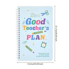 48 Sheets Teacher Planner A5, Homeschool Classroom Planner, Undated Lesson Planner Book, Weekly Monthly Plan Notebook, Happy Planner, Academic Year Planner Calendar, With Colored Page School Supplies For Teachers Parent