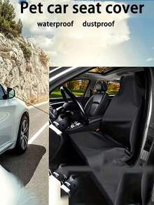 Fundas de asiento de coche impermeables, ajuste universal para asientos delanteros y traseros, material de malla transpirable, color negro, adecuado para mascotas, accesorio de coche esencial, que bloquea el pelo de las mascotas - Multicolor - Ver 5