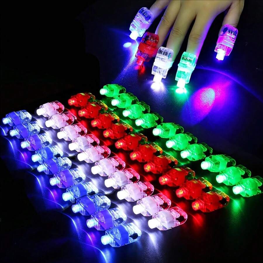 1 Stück LED Fingerlichter/Batteriebetriebene Mini Taschenlampe, Leuchtdekoration für Partys, Geburtstage, Weihnachten und Neujahrsfeiern
