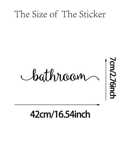 1 片，浴室标语装饰贴纸