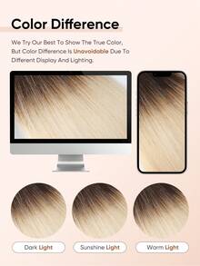 jessie's wig Jessie's 膠片式接髮片 真人髮 20片/包 50g 絲滑直髮 漂染金髮 自然外觀 高品質 混色棕色 2T24# - S2/24 - 查看 6