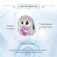 Women's Jewelry, Silver Jewelry, DIY Necklace, Bracelet, Silver Hedgehog Beaded, Daily Wear, Gift, Festival Accessories