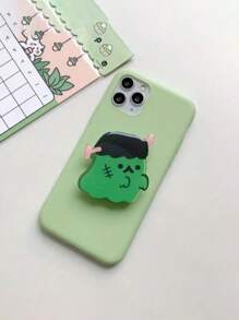 1PC Cartoon Cute Ghost Foldable Mobile Phone Extension Frame Finger Holder Mobile Phone Holder Luxury Universal Mobile Phone Grip Socket Compatible With IPhone, Android Phone, Gift For Birthday, Family, Friends Push-Pull Phone Grip, Phone Accessories