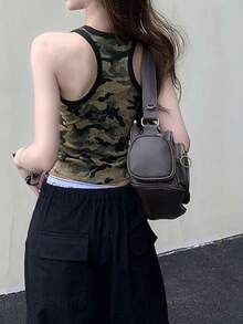 美式迷彩印花女式背心，夏季 - 彩色 - 查看 6