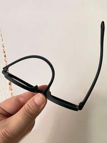 1 Set Kids Fashion Eyeglasses With Anti-Drop Strap, Unisex Children Cool Stylish Photo Prop Glasses, Comfortable & Lightweight