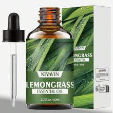 30ml/60ml Dual Size Lemongrass Aromatherapy Essential Oil, Fresh Herbal Fragrance, Long Lasting Aroma, Compatible With Diffuser/Oil Burner, Portable Design For Home, Office, Travel, Space Refreshing, Compact Size For Easy Carrying, Elegant Packaging, Perfect Gift For Friends - Lemongrass Essential Oil - View 11