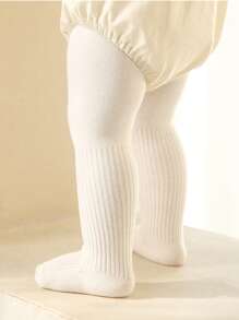 1pc Baby Girl Leggings Newborn Girls Tights Solid Color Pantyhose For Toddlers, Spring And Autumn