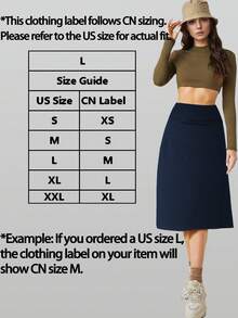 RUNONWHEELS 5 Halloween Women's Midi Length Skorts Skirts With Pockets Modest Skirts 29" Long Knee Length Athletic Skorts High Waisted Tummy Control - Màu xanh hải quân - Xem 3