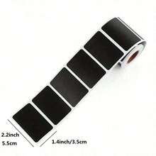 120 张黑色可重复使用防水标签贴纸，波浪图案，适用于厨房食品储存容器、罐子、香料、食品，包含 1 个白色粉笔标记、梅森罐、派对装饰、工艺室、婚礼、储存、玻璃瓶、家庭和厨房用品