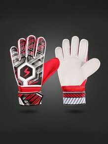 1 Pair Football Goalkeeper Gloves, Latex Anti-Slip Shock Absorbing Goalkeeper Gloves Suitable For Teens And Adults