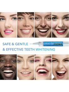 4 Piece/Box Teeth Whitening Pen Tooth Whitening Gel Travel Suit Tooth Bleach Gel Whitener Remove Coffee,Tea,Soda Stains Personal Oral Hygiene,Gift For Women,Girl And Parents