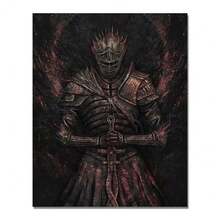 1pc/3PCS Wall Arts Posters Game Vintage Classic Game Dark Souls Posters And Prints Vinatge HD Decorative Canvas Painting Wall Art Pictures Living Room Home Decoration, Canvas Art, Frameless/ With A Frame ,Wall Art With Frame