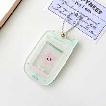 Star-Shaped Phone 1 Inch ID Photo Magnetic Card Holder, Acrylic Idol Photo Storage Card Case Backpack Hanger, Bus/ID Card Protector,School Supplies,Back To School - Multicolor - View 14
