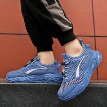 Men's Summer Slip-On Sports Sandals, Casual Water Shoes For Hiking, Trekking, Outdoor Activities - Blue - View 3