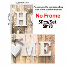3PCS Home Canvas Wall Art Set, Art Deco Modern Home Decor, Wood Framed Love Poster, Modern Landscape Theme, Ink Art Print, Suitable For Living Room, Bedroom, Bathroom, Dining Room, Indoor And Outdoor, Seasonal Fall And Winter Wall Hanging Decoration, Family Home Wall Art, Gift, Creative Home Wall Decoration, Living Room, Kitchen, Cafe, Dormitory Wall Art Canvas Poster Gifts Birthday Graduation