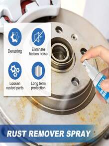Car Rust Remover Spray, Anti-Rust Agent, Automotive Rust Removal, Cleaning Supplies