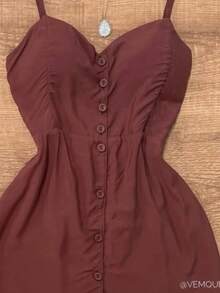 Short Ayla Dress - 巧克力棕 - 查看 2