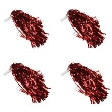 2/4/6/12pcs Cheerleading Flower Pom Poms, Cheerleading Pompoms Dance & Sports Accessories