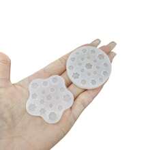 6pcs Flower Silicone Molds, Resin Casting Molds, Jewelry Casting Tools, Suitable For Spring, Valentine's Day, Father's Day, Mother's Day, Thanksgiving, Birthday Gift DIY Molds, Suitable For Earrings, Manicures, Bracelets, Necklaces, Rings And Other DIY Molds
