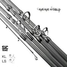 BIGBIGWORLD 5 Sections 2.4m 2.58m 2.7m Lure Linght 10-30g METEOIC Carbon Spinning Casting Travel Lure Fishing Rod Perigee And Farthrow KL Guide Sea EVA Black Short Section For Easy Portability Ultra Light - Black - View 3