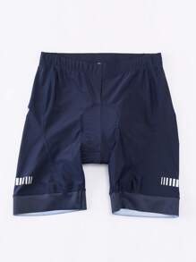 HISERWA [Breathable Fabric] Men's High-Elasticity Cycling Shorts - Breathable POLYAMIDE Quick-Dry, UPF50+,Navy Blue & Black , Perfect For Summer Sports & Outdoor Activities, Biker Shorts