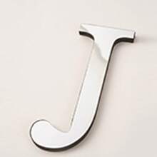 Pegatinas decorativas de pared de letras de espejo acrílico 3D gruesas, 10cm/15cm/20cm letras autoadhesivas extraíbles de espejo acrílico, resistentes al agua y a la corrosión