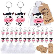 30 Stücke niedliche Bienen Party-Favors, 10 Stücke niedliche Bienen Schlüsselanhänger Party Geschenktüten, Bienen Themen Party Favors Geschenkanhänger mit 10 Stücke Dankeskarten, 10 Stücke Organza Geschenktüten für Gäste, Partyzubehör, Einschulung, Valentinstag