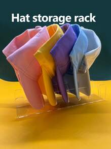 1 pièce Support pour casquette sans installation, organisateur de casquette en acrylique pour 7 casquettes de baseball. Porte-chapeaux pour l'affichage et l'organisation des casquettes de baseball dans la chambre, le placard, la commode, le bureau, les baby-showers, parfait pour les anniversaires, mariages, fêtes. Cadeau idéal pour les collègues, amis et famille, rentrée scolaire