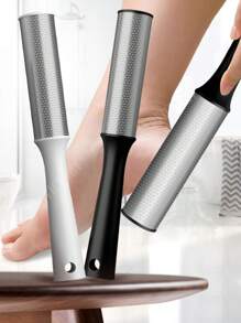 1 pezzo Limetta per piedi, rimuovi calli in acciaio inossidabile, lima professionale per pedicure a 360 gradi, strumento di scrubbing versatile per i piedi