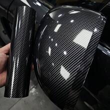 Carbon Fiber Black Silver Wrap Vinyl Car Sticker Car Tuning Stickers Vinyl For Motorcycles Auto And Motorcycle Stickers - Black - View 10