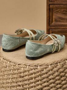 1 paio di scarpe da donna con punta affusolata e suola piatta, in morbida pelle per ufficio e lavoro, versatili mocassini casual slip-on, comode ballerine con tacco basso e tomaia bassa, adatte per il pendolarismo