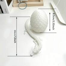 1 件神秘收藏品，夜光彩虹龙蛋模型 - 3D 打印，包含一条龙，非常适合家居装饰、新年礼物等。