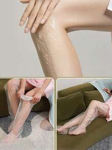 10片一次性防水加长足膜保湿腿部SPA护理加厚多用途保湿手套适用于SPA、日常护肤、健康中心、沙龙 - 無色 - 查看 2
