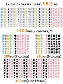 2000/1400/1120/400/240 Pcs Star Stickers, Halloween & Christmas Decoration Stickers, Colorful Five-Pointed Star Stickers For Party, Holiday Photo Decoration, Face Decor Stickers (1 Sheet Per Color), For Decoration Only (Not For Makeup)560/280/160/80/40pcs,Makeup,Cheap,Room Decor,Vanity,Travel,Bedroom,Makeup Accessories