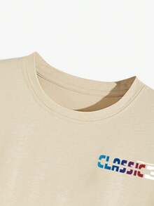 Lonblece 3pcs Unisex Round Neck T-Shirt With Racing Element Heat Transfer Print, Casual & Comfortable - Multicolor - View 4