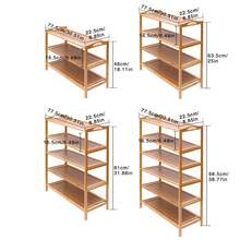 3-6 Layers BAMBOO SHOE FOOTWEAR RACK ORGANISER WOODEN STORAGE SHELVES STAND SHELF UNIT - Wood Color - View 8