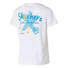 Skechers 女士运动健身训练舒适短袖T恤 P225W303-0019 - 白色 - 查看 2