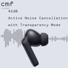 Nothing CMF By Nothing Buds Orange, Bluetooth 5.3 Earbuds, 42dB ANC, 12.4mm Driver, Dirac HD Audio, 35.5H Playtime, 4 HD Mics, Dual Device Connection, Low Lag Mode, Fast Pair, Control By Nothing X APP, For IOS & Android