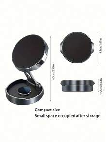 Magnetic Car Dashboard Phone Holder - 360° Swivel, Retractable Grip For IPhone X/XS Max And S.Amsung Devices.