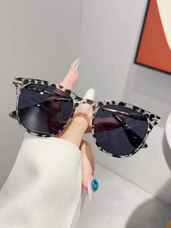1 pieza Gafas de moda minimalistas con marco de ojo de gato para mujer, versátiles para uso diario