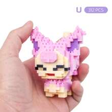 pokemon Small Particle Creative Building Blocks, Suitable For Bedroom Decor, Desktop Ornament, Planter, Birthday Gift, New Year's Gift, Gift For Women/Girlfriend, Study/Office Desk Accessory, Gift For College Students