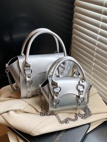 New Studded Sweet Cute Girl Power Wings Design Niche Handbag, Shoulder Bag, And Crossbody Bag