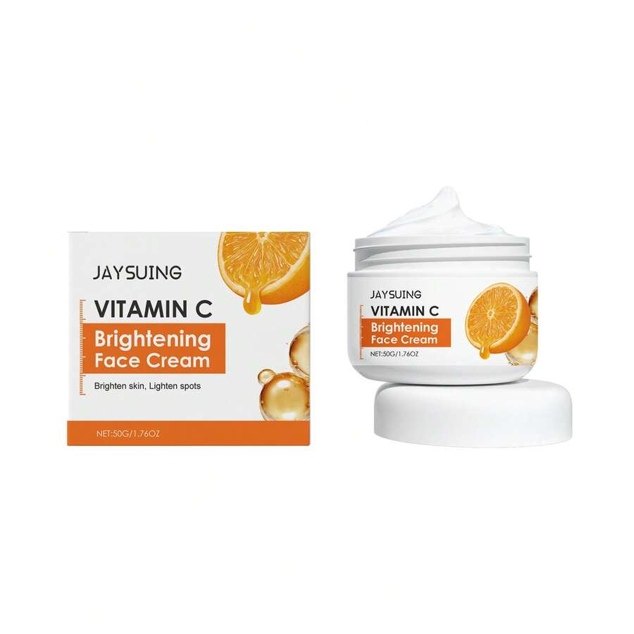 Jaysuing Vitamin C Face Cream Moisturizing Hydrating Brightening Dull Skin Tone Fruit Fragrance Vitamin C Face Cream - 1 - View 1