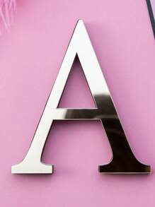 Pegatinas decorativas de pared de letras de espejo acrílico 3D gruesas, 10cm/15cm/20cm letras autoadhesivas extraíbles de espejo acrílico, resistentes al agua y a la corrosión