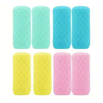 1/5 件装旅行容器防漏套，硅胶防漏瓶盖，游轮和旅行必备，适合大多数旅行装洗漱用品瓶，硅胶瓶盖，男女适用，行李箱旅行配件，返校用品