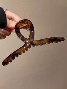 3pcs/Set Women 4.53in Leopard Print Glossy Square Flat Hair Clips, Fashionable, Elegant, Minimalist Styles, Suitable For Daily, Casual, Party, Commuting, Travel, Hair Styling, Makeup, Matching Outfits Hair Claws Claw Clips Hair Jaw Clip Hair Clamps Hair Clutch Hair Catcher Clip Fall Winter Hair Accessories For Women For Vacation Outfits Woman - Multicolor - View 5