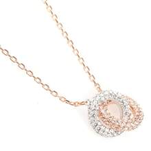 Swarovski STONE Exquisite Versatile Necklace 5414999 - White/Rose Gold 5414999 - View 2