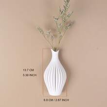Wavy Vase Hanging Wall Vase, Suitable For Living Room, Office, Bedroom, Indoor Decoration, Ideal Gift, Plastic Material Home Decor Room Decor Flower Vase Glass Vase